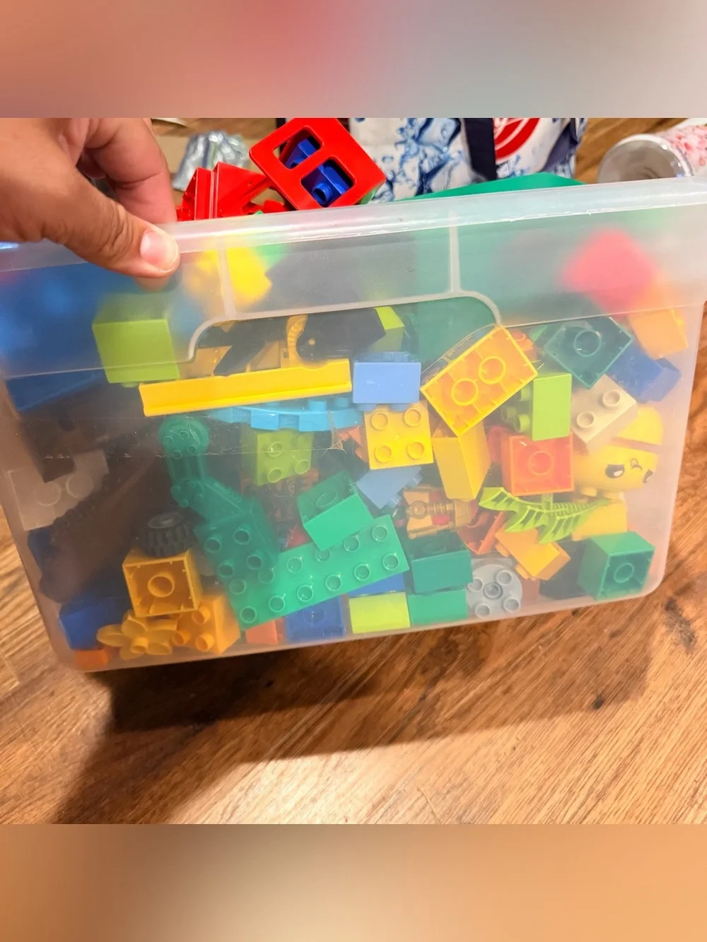 Assorted Kids Building Blocks and Toy Pieces - Multicolor